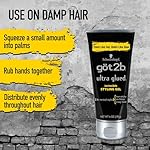 got2b Ultra Glued Invincible Styling Gel Set, 6 Fl Oz (2-Tube) + 1.25 Fl Oz Travel Size, Hair Gel for Men and Women with Extra Strong Hold, Non-Sticky, No-Flake Formula for Vertical Styles - Image 4