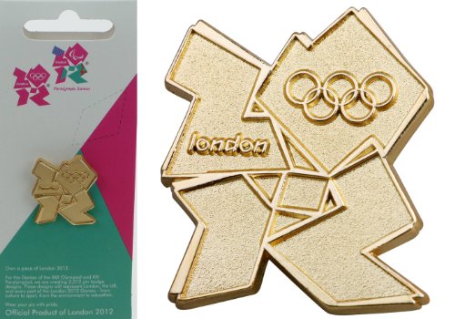 London 2012 Olympic Games Memorabilia Gold Official Olympic Logo Pin ...