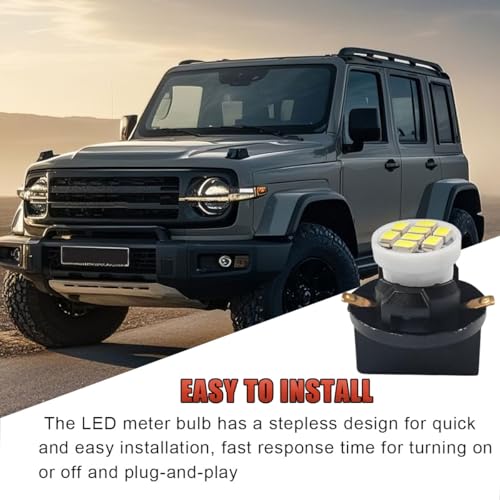 20 Bombillas LED T10 para tablero, luz blanca 12V miniatura 5