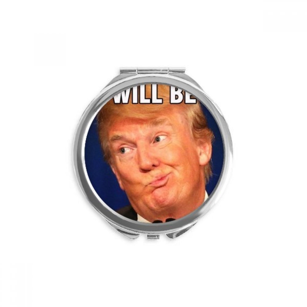 Espejo de bolsillo redondo de Trump con diseño de imagen ridícula 5