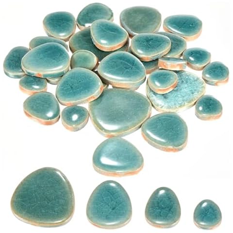 sourcing map 200g Ceramic Mosaic Tiles for Crafts Cover