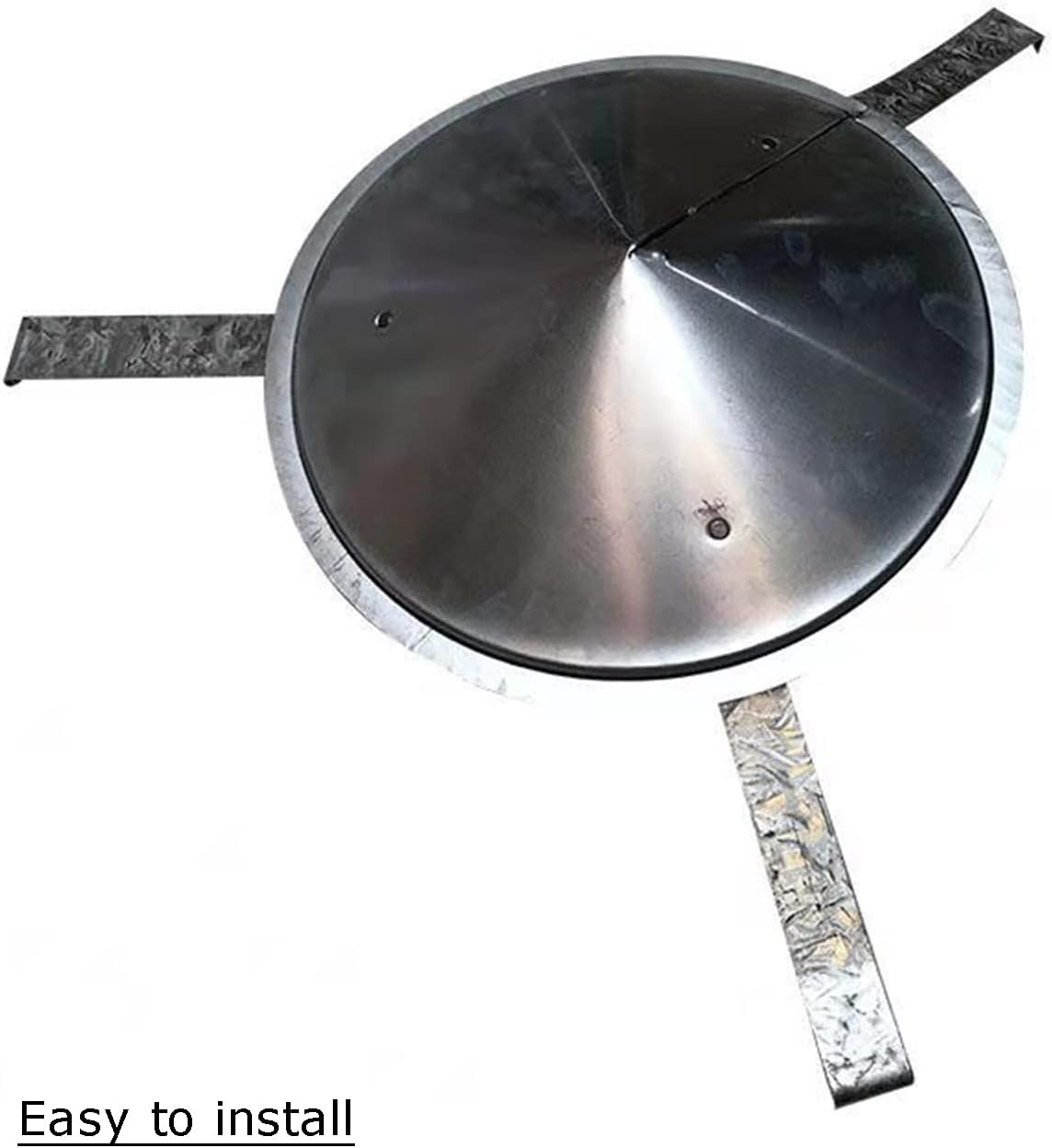 QWEASDF Cone Top Chimney Cap,Galvanized Rain Cap,Fireplace Chimney Caps,Chimney Flue Cover,Flue Protector,Flue Caps, Chimney Caps,for All Weather Conditions Top Exhaust Cap,d17cm/6.7in