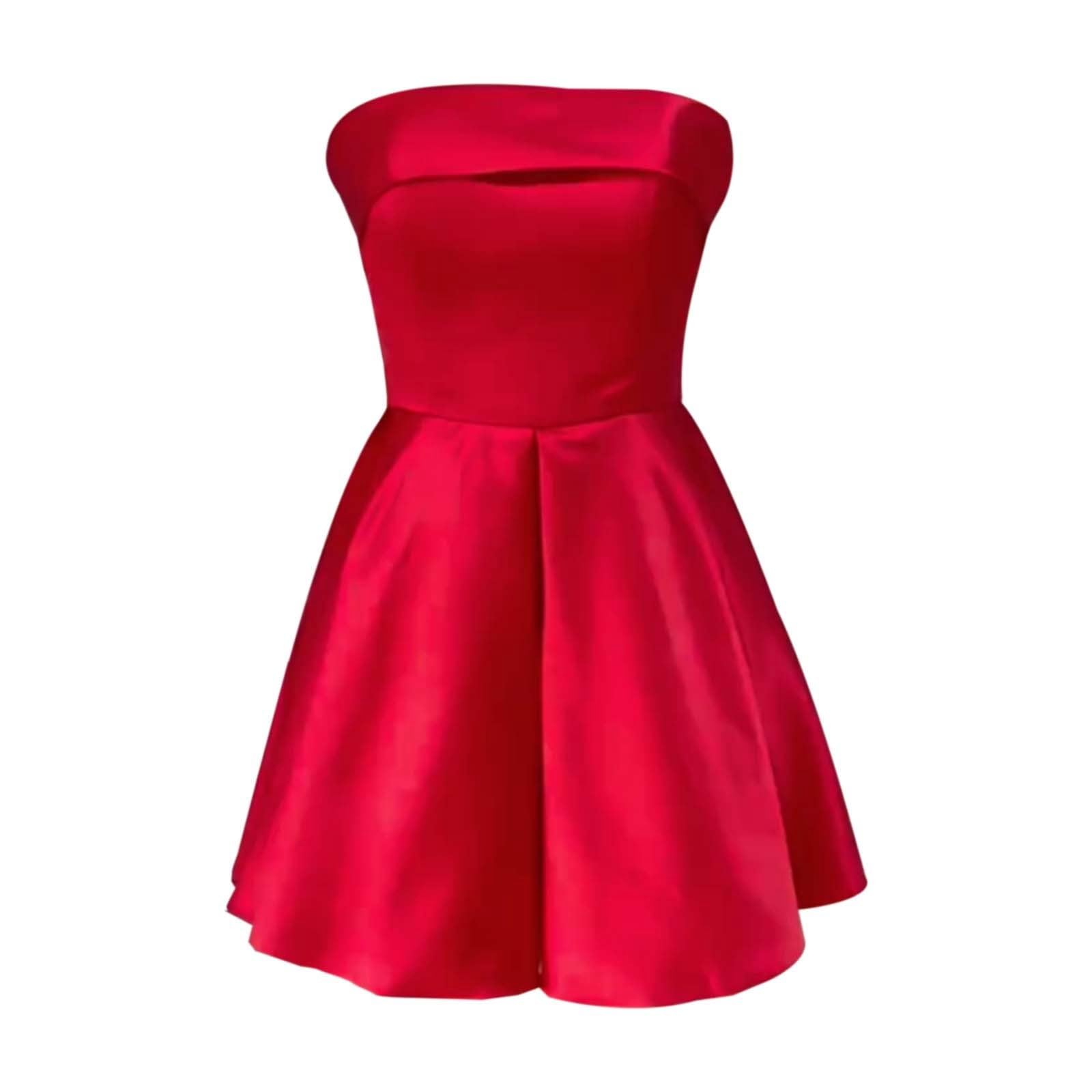 Vestido de fiesta para mujer, elegante, hombros descubiertos, vestido de fiesta, línea A, minikeid, vestido de ocio, bodycon vestido de cóctel, vestido de noche, vestido de tul
