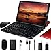 Tablette Tactile 10 Pouces 4Go RAM et 64Go ROM Android 11 GOODTEL Tablettes avec 8 Cœurs | Double Caméra 5+8MP | WiFi | Bluetooth | MicroSD 4-128 Go, avec Cas, Clavier et Souris - Rouge