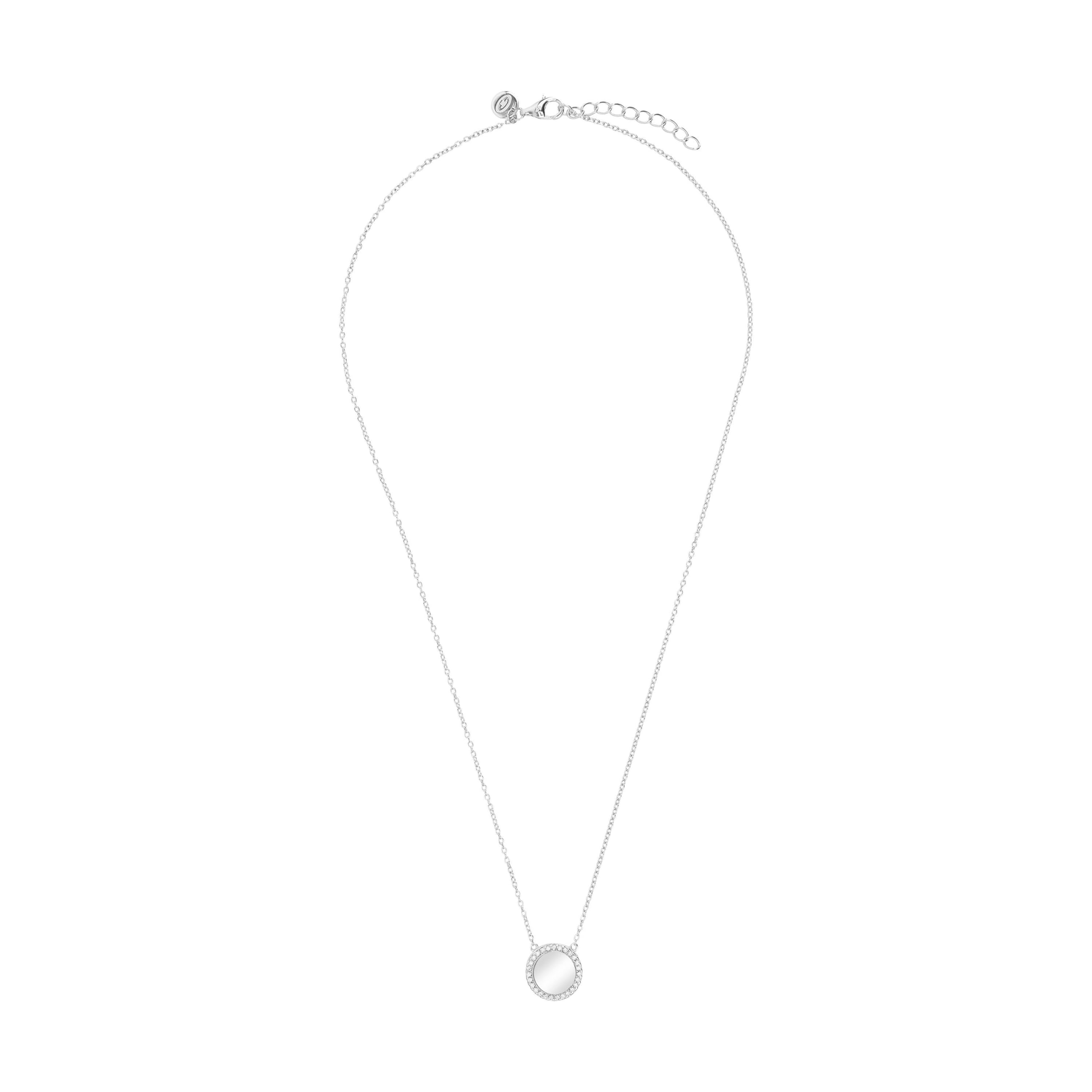 TOM TAILOR - Collana da Donna in Argento 925 - con Zircone - Ciondolo a Cerchio - TT-N0054