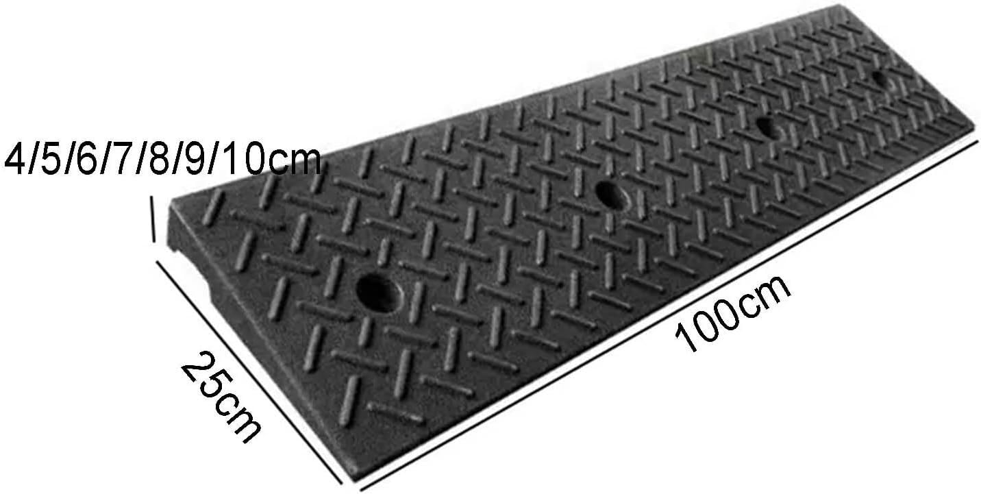 Schody rampowe Podjazdy krawężnikowe gumowe i plastikowe Podjazdy krawężnikowe dla pojazdów ciężkich Twarde podjazdy schodkowe(100x25x6cm)
