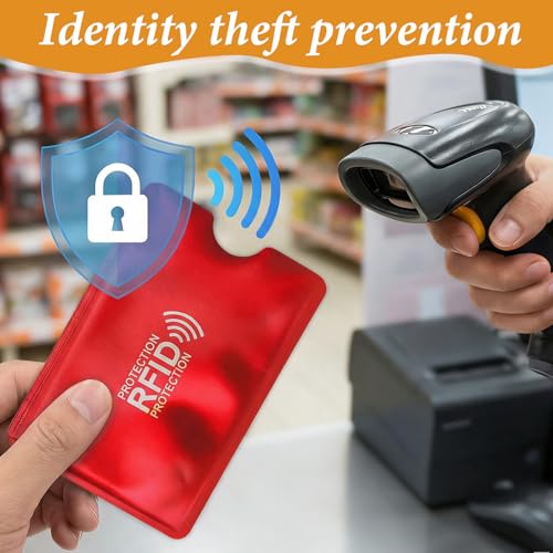 18 Stück RFID Blocker Kartenhülle, Bunte Card Sleeves, EC Karten Schutzhülle, Scheckkartenhülle, Bankkarten Schutzhülle für Damen und Herren – Bild 6