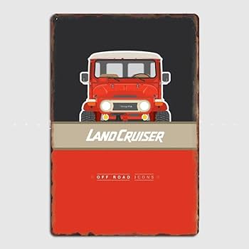Amazon.co.jp: 05 ブリキ看板 ランドクルーザー FJ40 ランクル