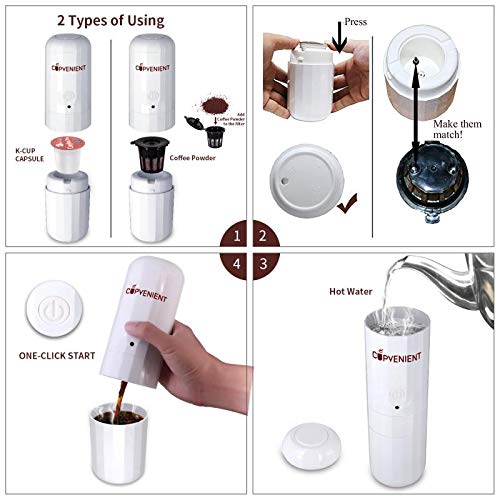 Cafetera portátil francesa manual con capacidad de 180 ml miniatura 3