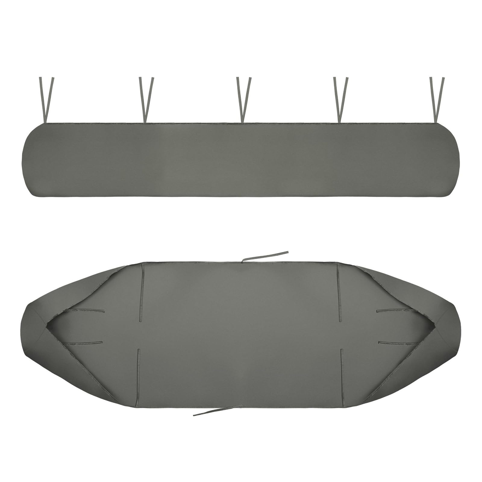 Auvent de Jardin Housse Store Banne d'extérieur 420D Oxford Bâche 2M-8M étanche Protection Solaire Anti-poussière UV Hiver (Gris, 7M)
