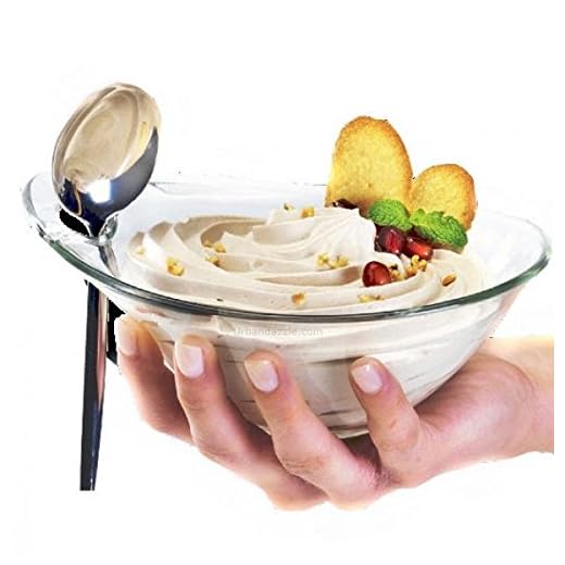 Pack de 6 cuencos para helado o aperitivos cuencos de la gama Borgonovo cristales practica diámetro 14 cm, fabricado en Italia