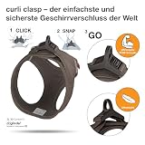 Vest Harness curli Clasp Air-Mesh Brown L