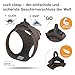 Vest Harness curli Clasp Air-Mesh Brown L