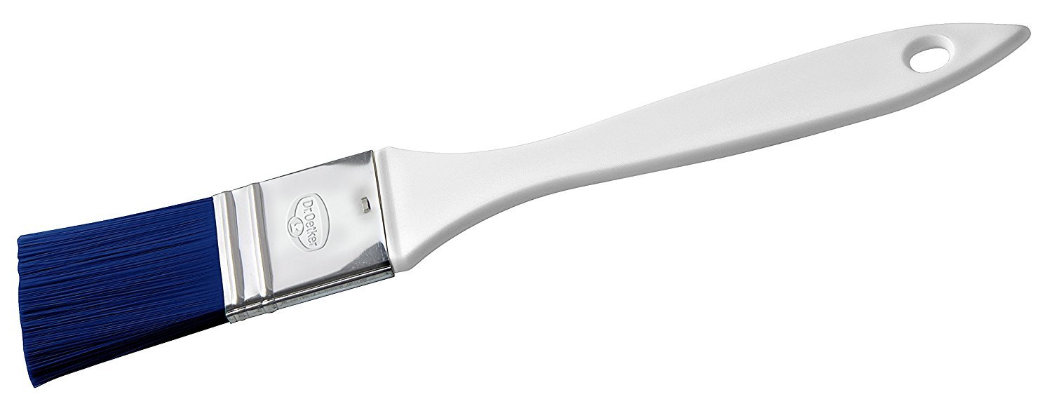 Dr. OetkerBasting Brush Classic with Teflon 35mm in White-Blue, 3.5 x 0.5 x 10 cm
