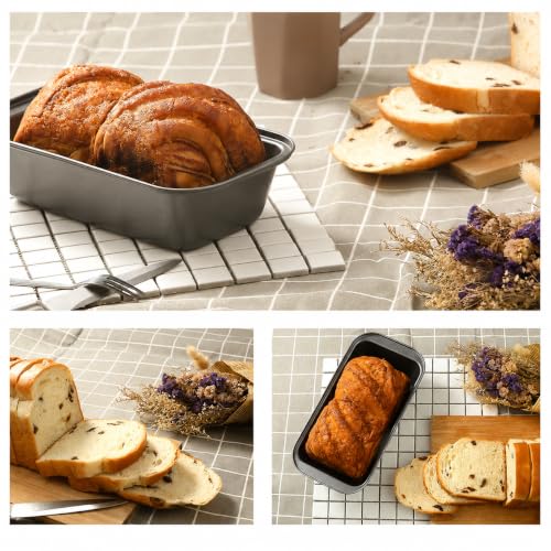 Image of Xacton 4-Piece Cake Mould Combo Set | Round Springform Pan, Loaf Pan, Muffin Tray & Pizza Baking Tray | Non-Stick Bakeware for Cake, Bread, Muffins & Pizza | OTG, Microwave Oven & Cooker Safe
