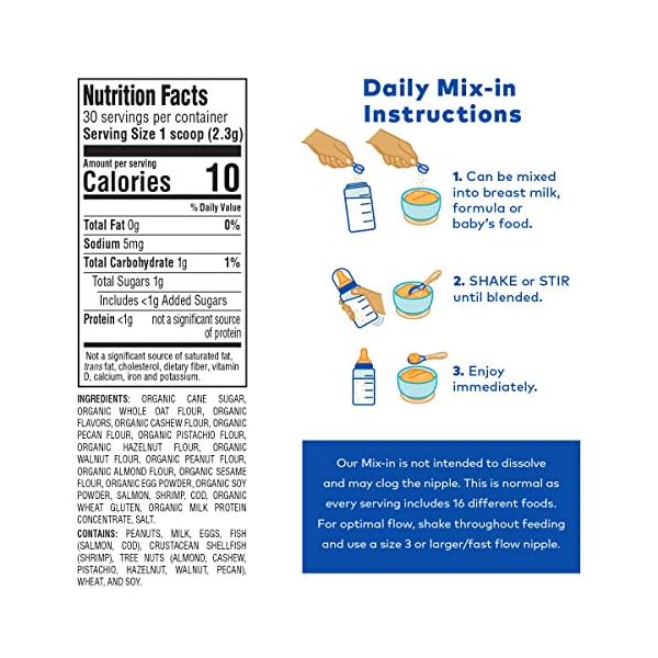 SpoonfulONE-Food-Allergen-Introduction-Mix-Ins-Smart-Feeding-for-an-Infant-or-Baby-4-Months-Certified-Organic-90-Day-Suppy SpoonfulONE Food Allergen Introduction Mix-Ins | Smart Feeding for an Infant or Baby 4+ Months | Certified Organic (90 Day Suppy)