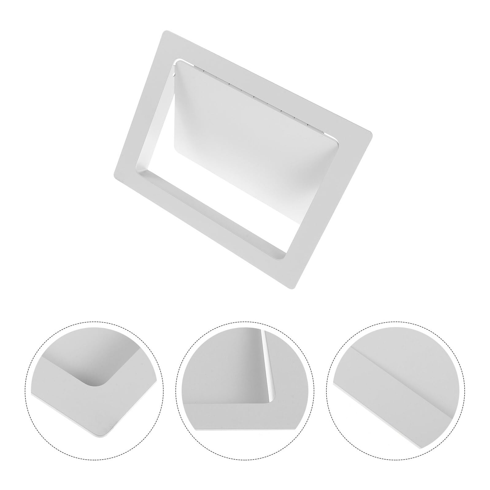Garneck Tapa Abatible Empotrada para Cubo de Basura 304 Acero Inoxidable Rectangular 234 X 172 X 3 CM Color para Cocina y Baño Tapa Solapa para Encimera y Conducto de Basura