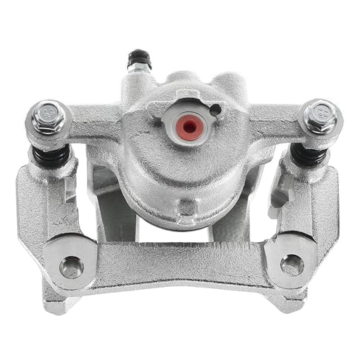 Image of Detroit Axle - Front Left Brake Caliper for Ford 2011-2019 Fiesta Driver Side Disc Brake Caliper with Bracket 2012 2013 2014 2015 2016 2017 2018 Replacement