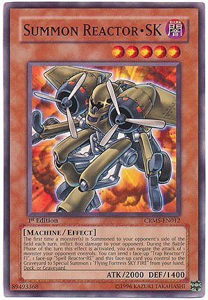 yugioh reactor cards Amazon.com: Yu-Gi-Oh! - Summon Reactor SK (CRMS-EN012) - Crimson Crisis -  1st Edition