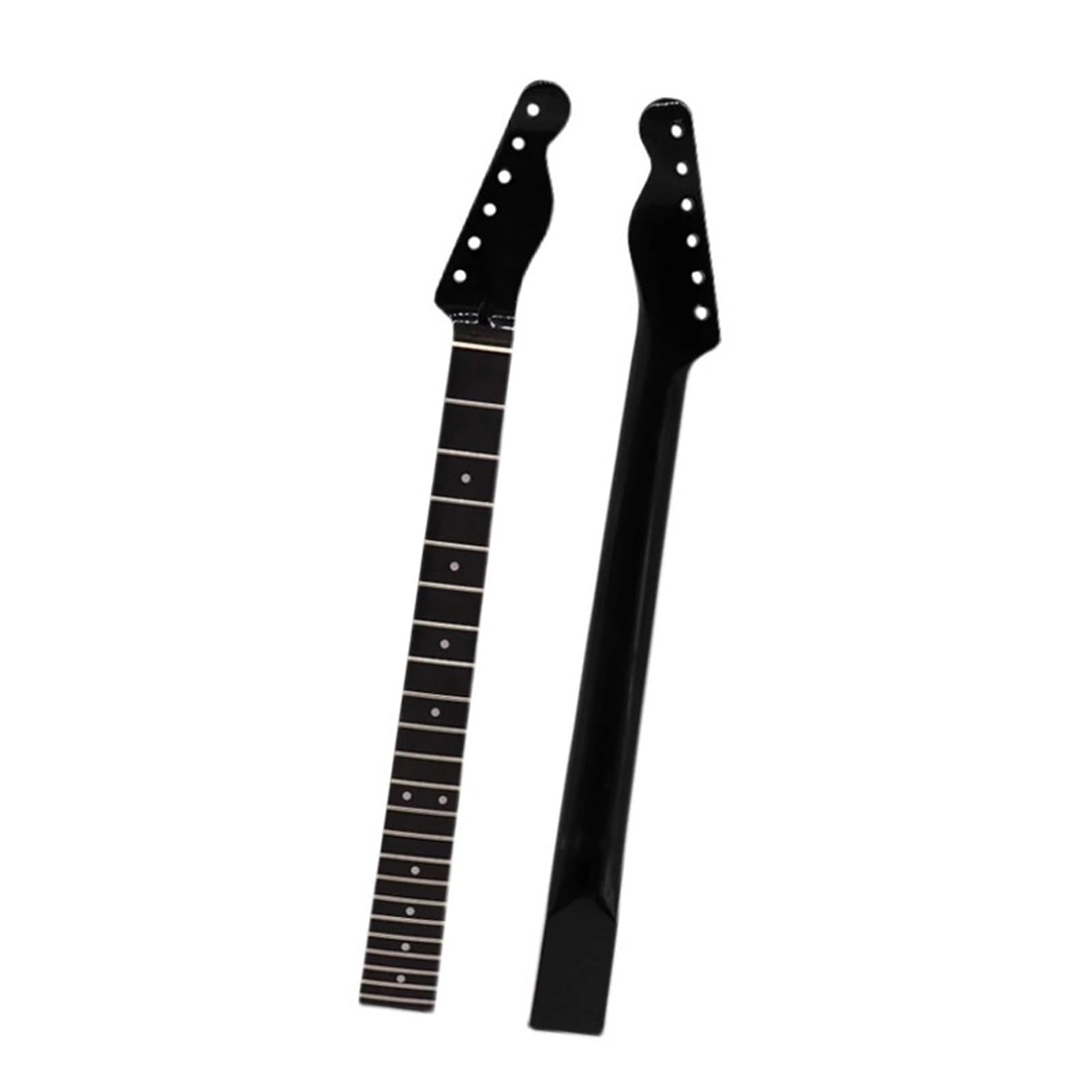 Zamienny Gryf Gitary Elektrycznej 6 Strunowa Gitara Elektryczna Klonowa Palisander 22 Progowa Czarna Błyszcząca DIY Gryf