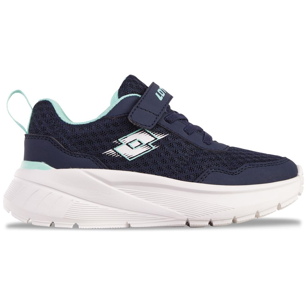 LOTTO Unisex Kid's Dynativ K Sneaker, Navy Dk Mint, 9.5 UK Child