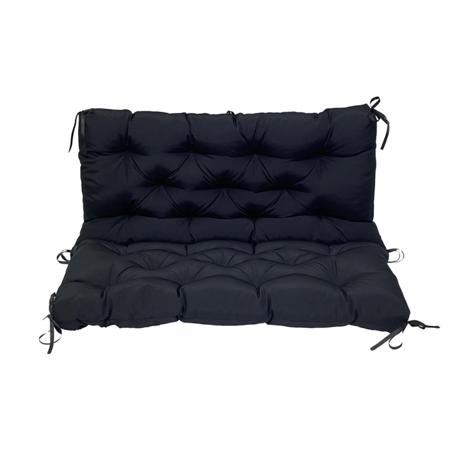 Cuscino di ricambio per dondolo da giardino, impermeabile, con schienale, antiscivolo, per panca da giardino