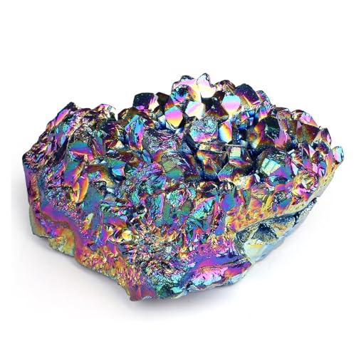 LIUYIDM 45g Mineralien Steine UnregelmäßIge Heilsteine Kristallcluster Schmetterling Kristalle Druse Rohsteine Edelsteine, für Sammlung, Geschenke, Aura-Feng-Shui-Dekoration