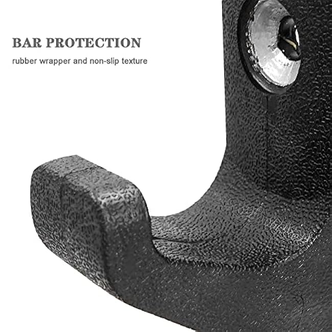 Luwint Wall Mounted Horizontal Barbell Holder, 1 Bar/2 Bars Storage Rack