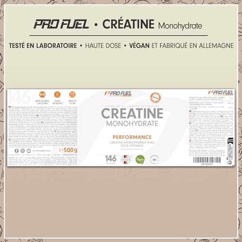 Créatine Monohydrate Poudre 500g créatine monohydrate pure de qualité micronisée - haut dosage efficace, optimal pour l‘entraînement de force, 100% végétalien, réserve pour 146 jours – Image 6