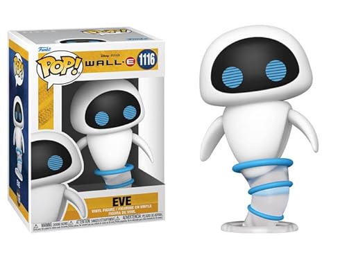 Funko Wall-E Movie + Pop Protector: Pop! Disney Pixar Vinyl Figure (Gift Set Bundled with ToyBop Brand Box Protector Collector Case) (Eve Flying with Stand 1116/58688)