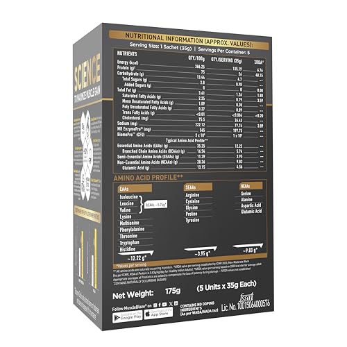 Image of MuscleBlaze Biozyme Gold 100% Whey Protein Powder (Monk Fruit Sweetened Chocolate Hazelnut (5x35g) | Whey Isolate as Primary Protein Source