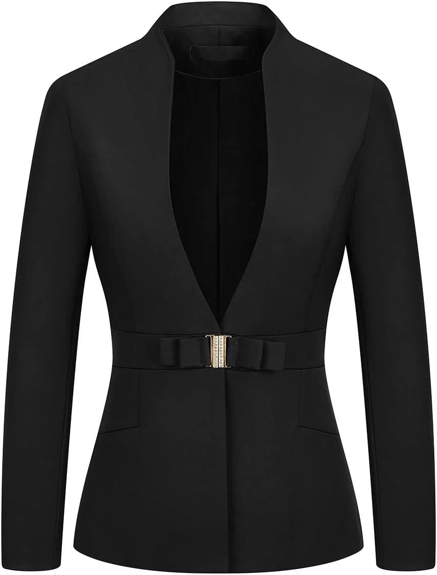 MODFUL Women's Business Pant Suit Set 2 Piece Slim Fit Blazer Jacket One Button Buckle Closure Lady Work Suit for Office - Image 2