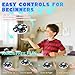 Mini UFO Drone for Kids – Safe RC Toy with 7 LED lighting modes, 360° Flips, Light Projection onto Ceilings, Auto Hover, Hand Gesture, 2 Batteries(14 Min Flight), Ideal Fun Gift for Kids