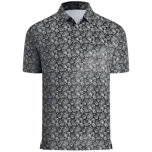 Esabel.C Men's Print Golf Shirt Breeze Polo Shirt - image 1