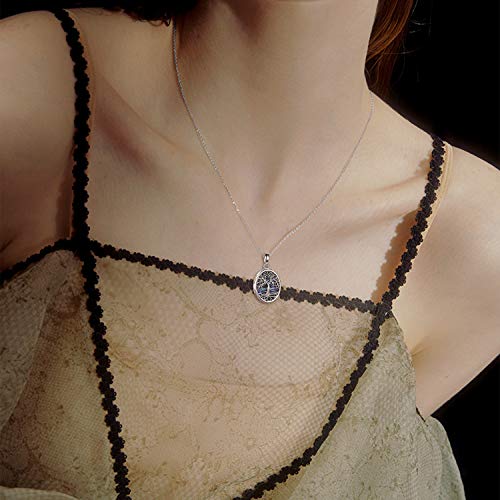 Yfn Oval Locket Necklace That Holds Pictures Sterling Silver Family Tree Of Life Locket Necklace For Women Girls Jewelry Gifts #TOP5