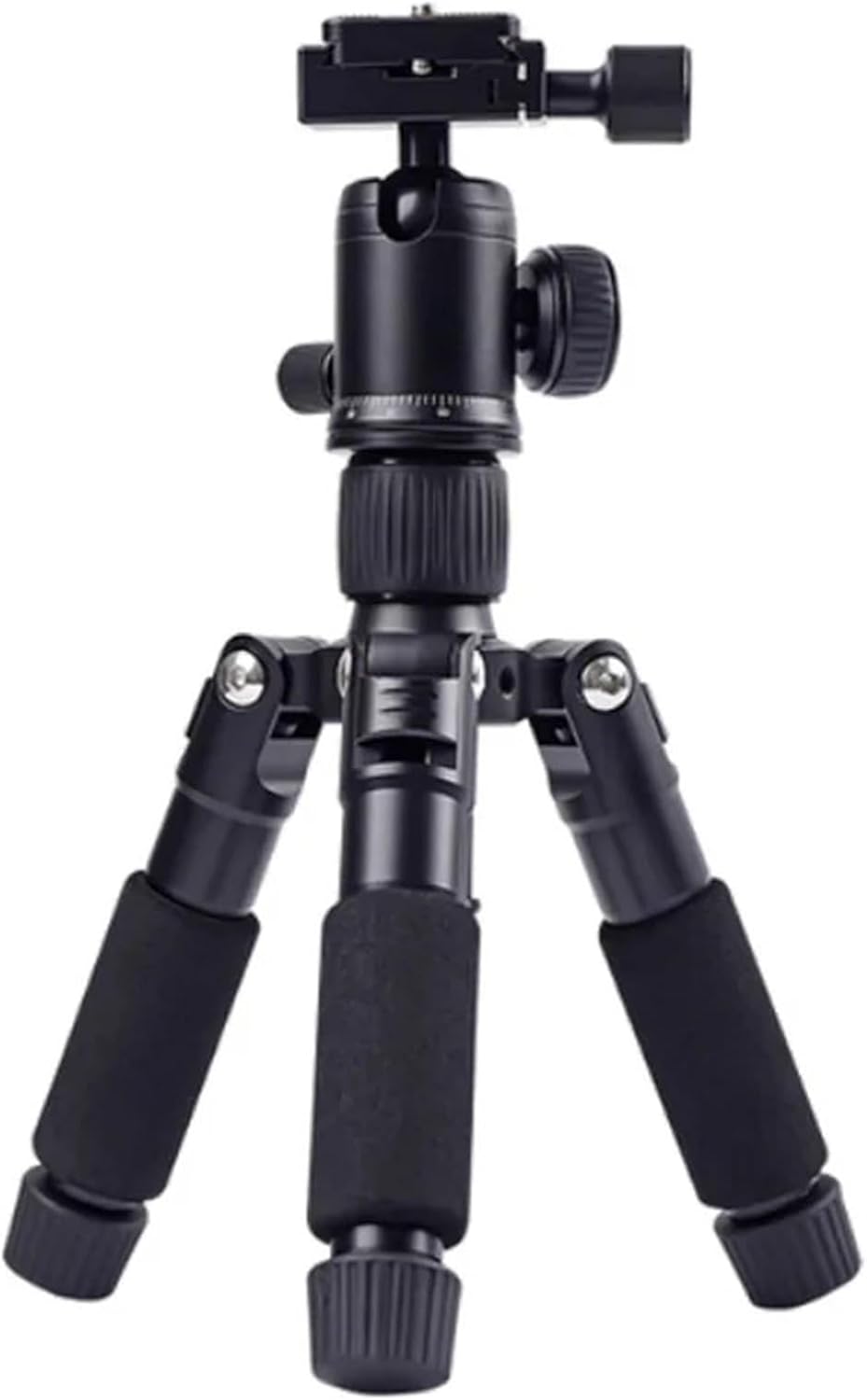 Compatible for Camera, Portable Tabletop Tripod with 360° Ball Head, Lightweight Mini Travel Stand(Black)