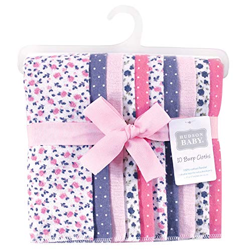 Image of Hudson Baby Baby Flannel Burp Cloths