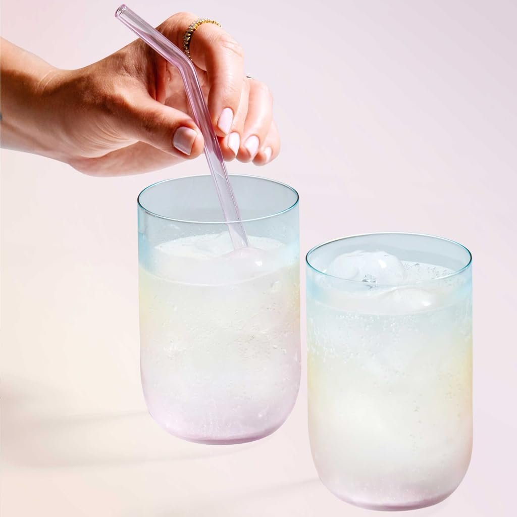 like. by Villeroy & Boch Like Pearl Highball Tumbler, Set of 2, Crystal Glass with Pearl Coloring Effect, 10.25 oz