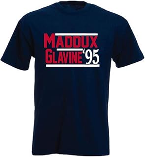 Shedd Shirts Navy Atlanta Maddux Glavine 1995 T-Shirt