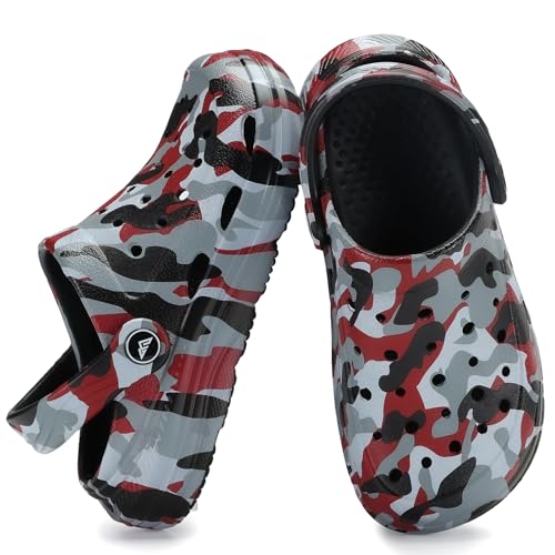 Image of Kids Tie Dye Garden Clogs for Boys Girls | Lightweight Slip-On Water Shoes with Arch Support