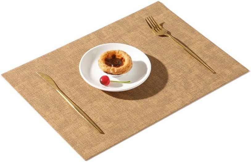 Leather Placemat Double-Sided Home Hotel Western Placemat Waterproof Thermal Insulation Mat(D)