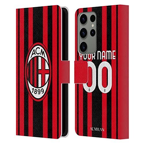 Funda Samsung S23 Ultra AC Milan carcasa cuero tipo libro protectora