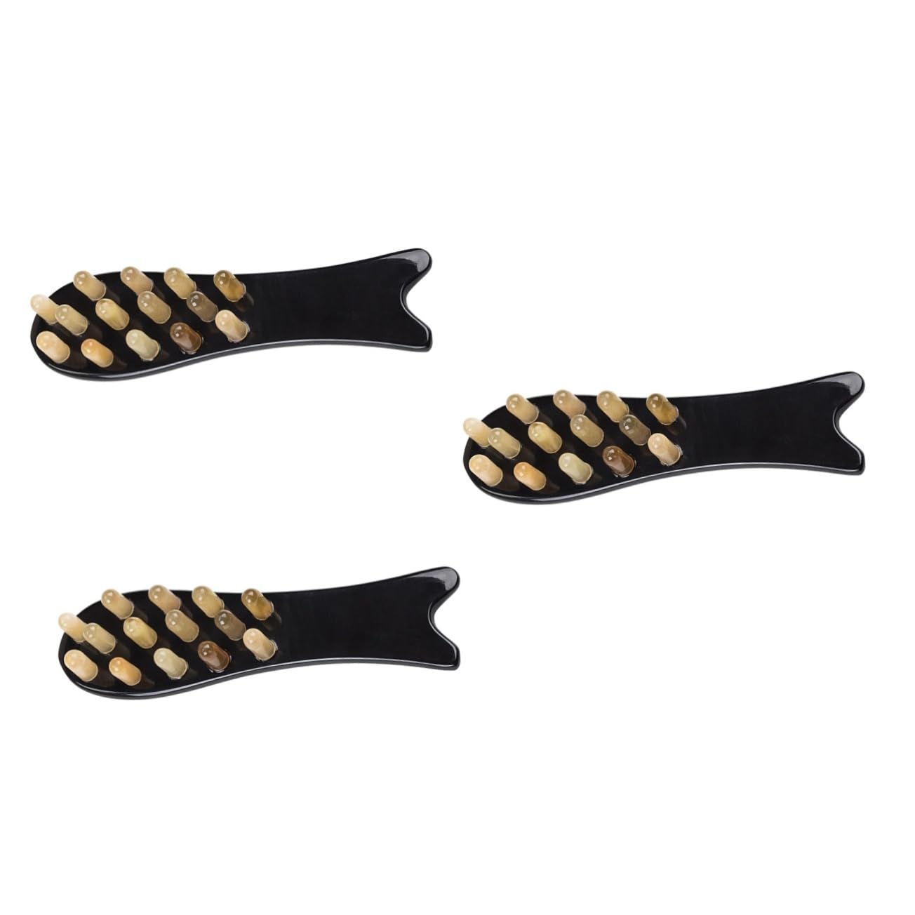 Gatuida 3pcs Scalp Massager Family Premium Quality Comb Fine Craftsmanship Comb Combs Natural Hair Brush Multipurpose Tool Multicunctional Comb Massaging Tool Manual Curling Tool Miss