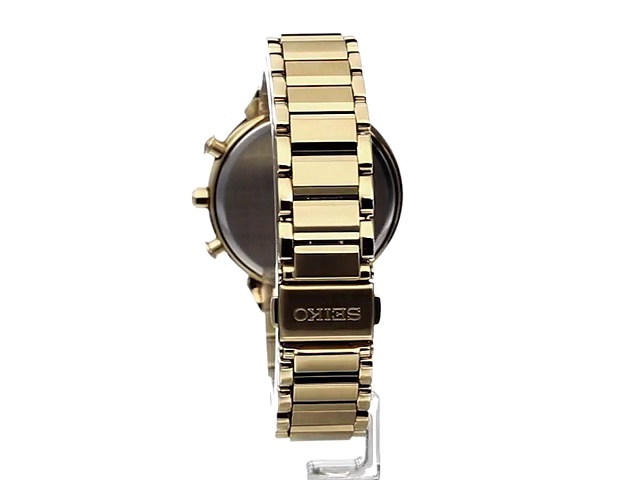 Amazon.com: Seiko Women's SSC864 Solar Gold-Tone Stainless Steel
