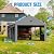 Benass 13x25 FT Heavy Duty Carport Canopy, Portable Garage with Side & Drive-Through Doors, Screened Windows, Removable Sidewalls, All-Weather Waterproof Shelter for SUV, Boat & Outdoor Storage