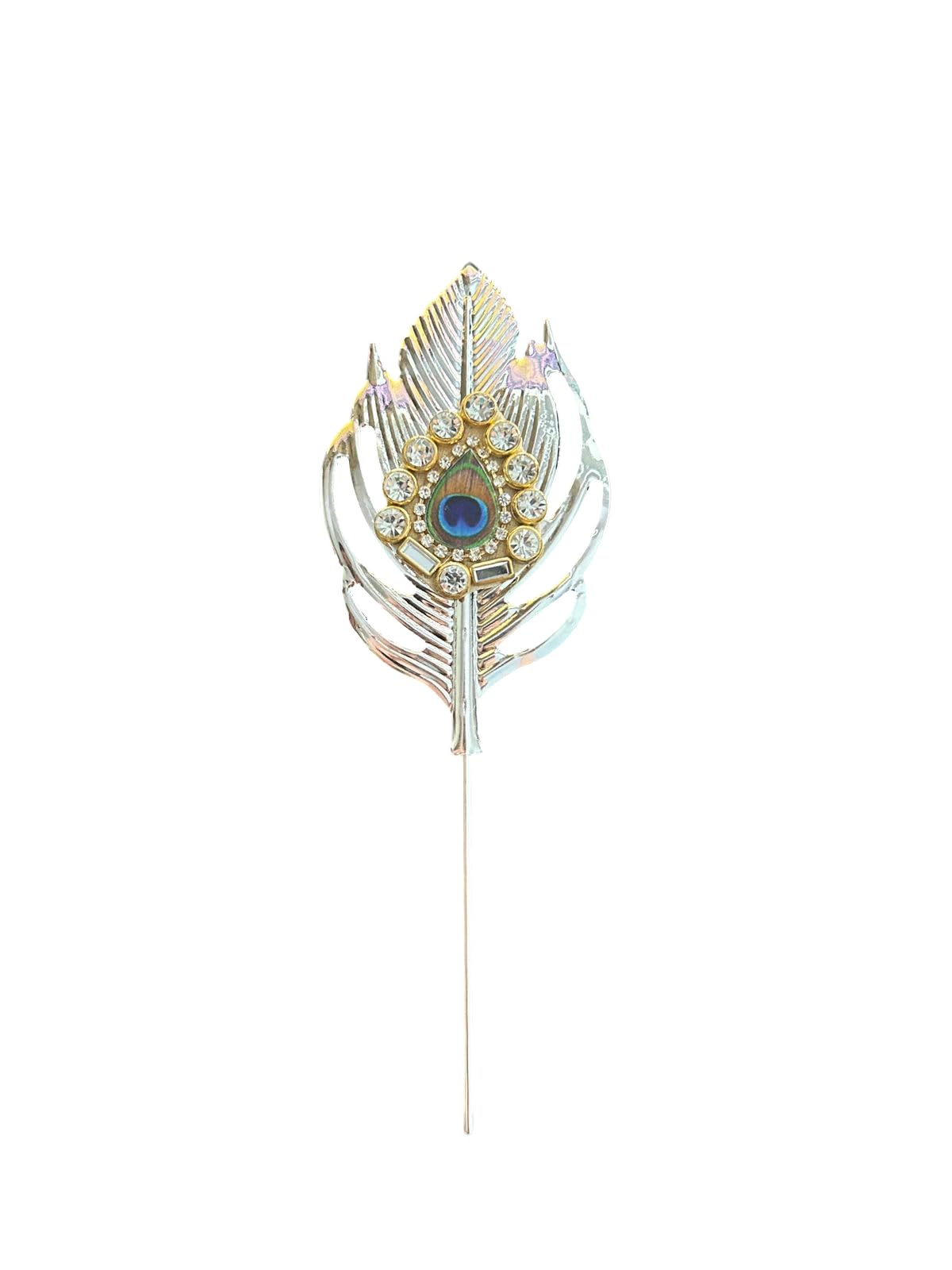M.F.H Crafted with Love Peacock Feather Designe Tilak Stick for Tilak Ceremony Festivals Wedding sindoor Stick Pooja Item Thali Accessories (Pack of 3 Sticks) (Peacock Feather Designe)-image-19