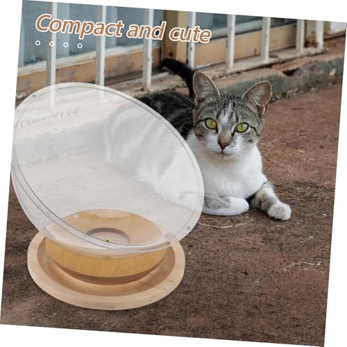 Lit transparent pour chat pour observer ses coussinets avec support compact - 7