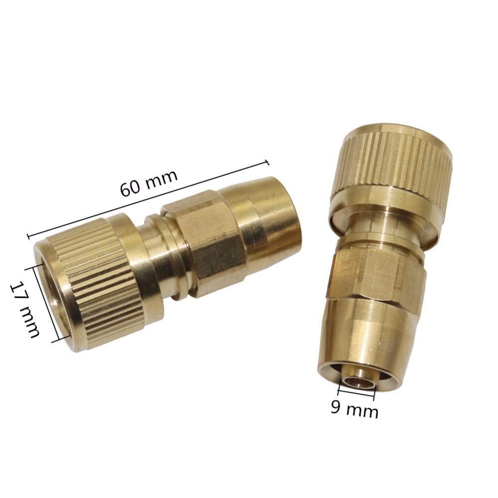 Conector de codo de tubería Herramientas de conector de cobre conector rápido de lavado de coches pistola de agua rápida jardinería y el adaptador de la manguera de jardín Equipo 10 piezas