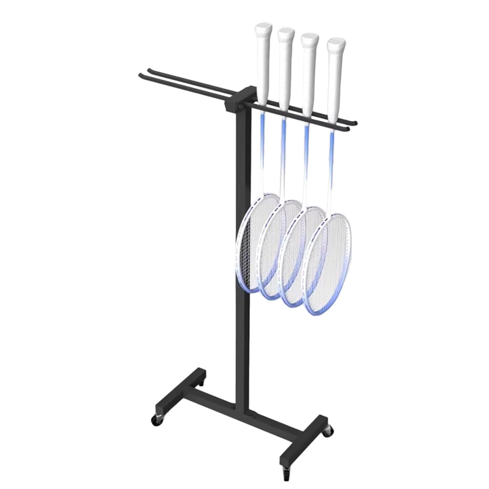 FAXIOAWA Espositore per Racchette da Appendere, Organizer per riporre Le Racchette per Garage, Asilo, Scuola, Palestra, Centro Sportivo, Nero