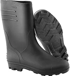 Vonder, Bota De Pvc Preta, Cano Médio, Com Forro, 39.